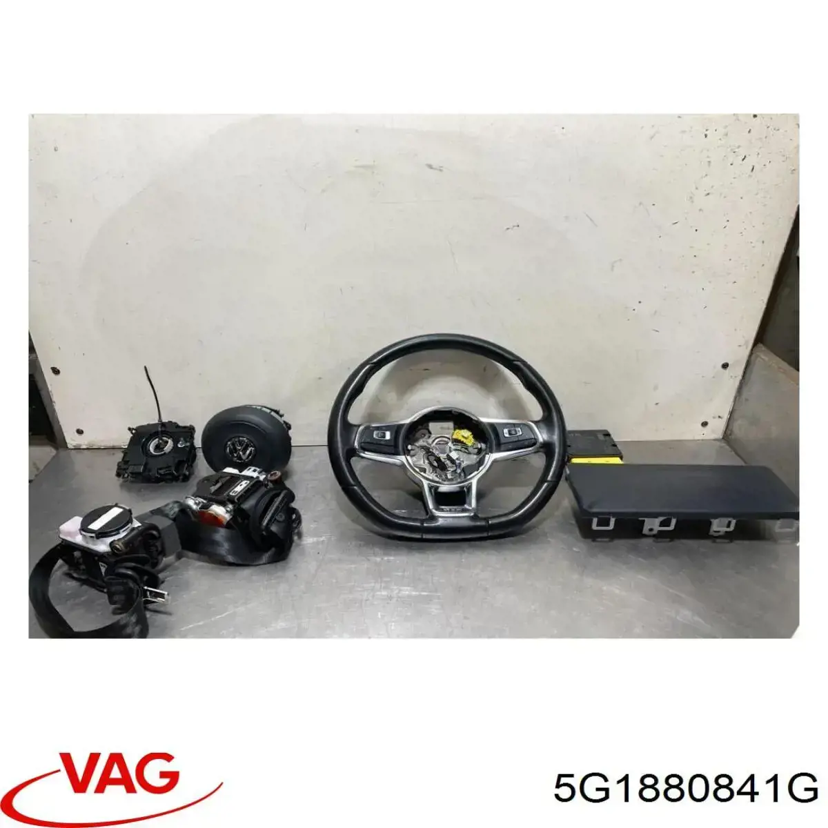5G1880841G VAG cinto de segurança (airbag de condutor, de proteção de joelhos)