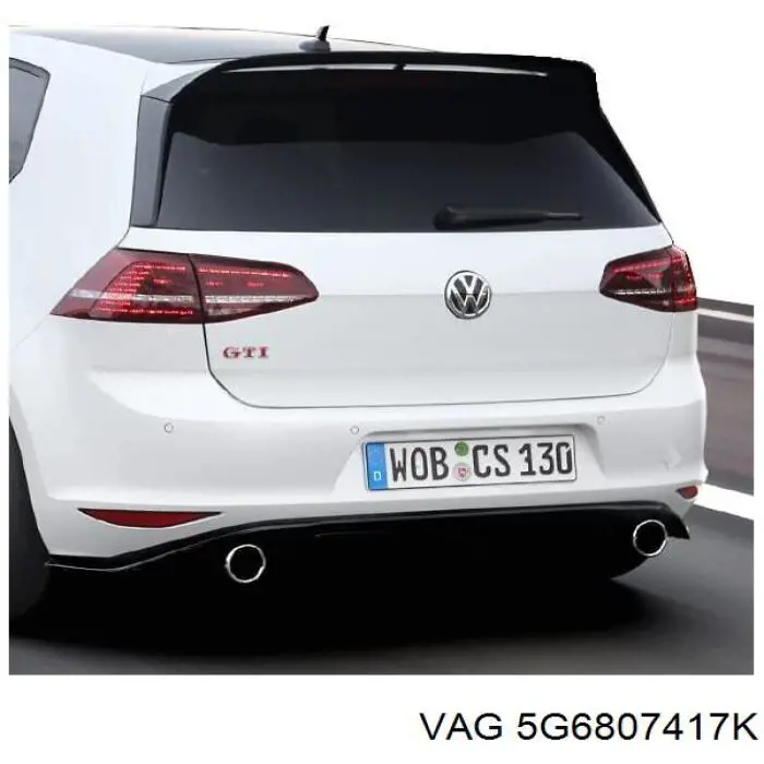 Задний бампер 5G6807417K VAG