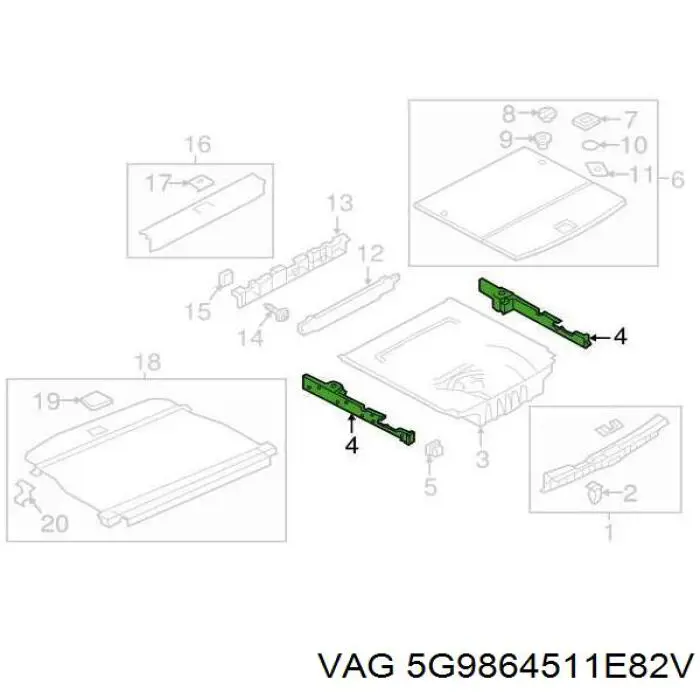  VAG 5G9864511E82V цена, от 35.59 USD