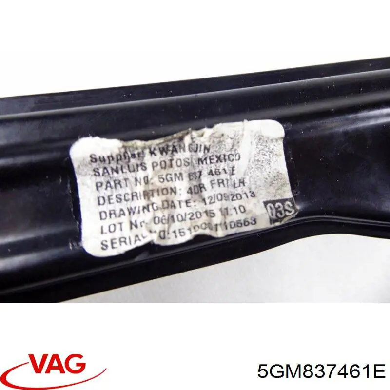 Механизм стеклоподъемника водительской двери VAG 5GM837461E цена, от 21.19 USD
