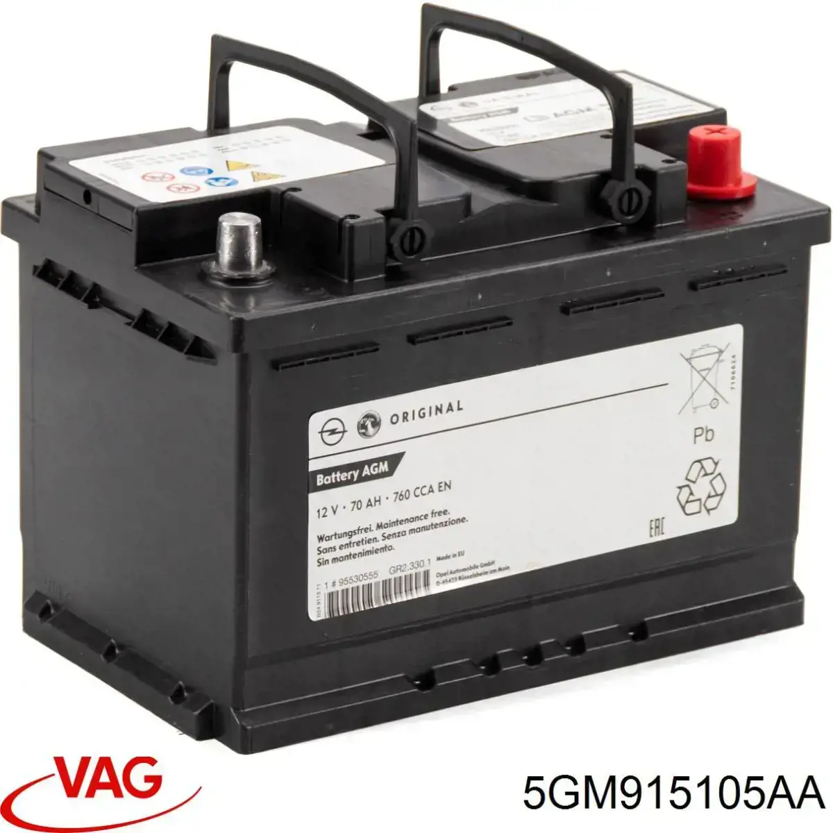 Купить Купить Аккумулятор VAG Емкость 72А/ч Напряжение 12В 5GM915105AA