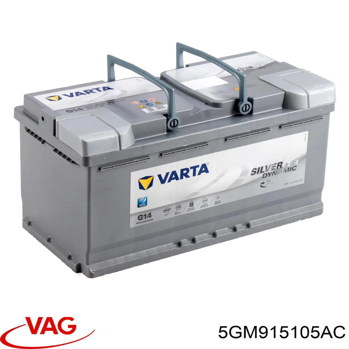 Аккумулятор автомобильный VAG 5GM915105AC цена, от 149.07 USD