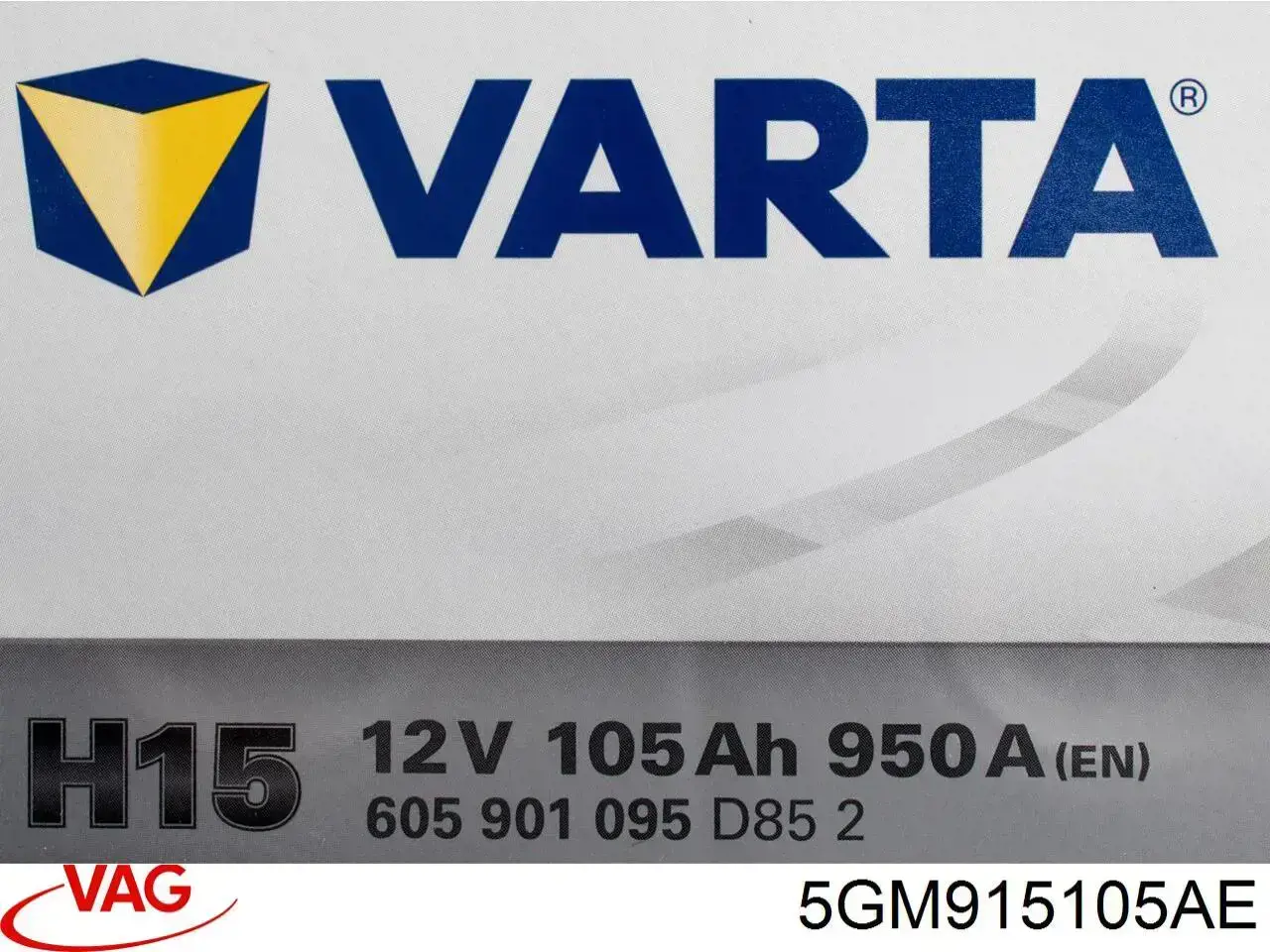 Аккумулятор автомобильный VAG 5GM915105AE цена, от 292.01 USD