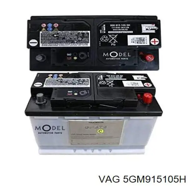 5GM915105H VAG bateria recarregável (pilha)