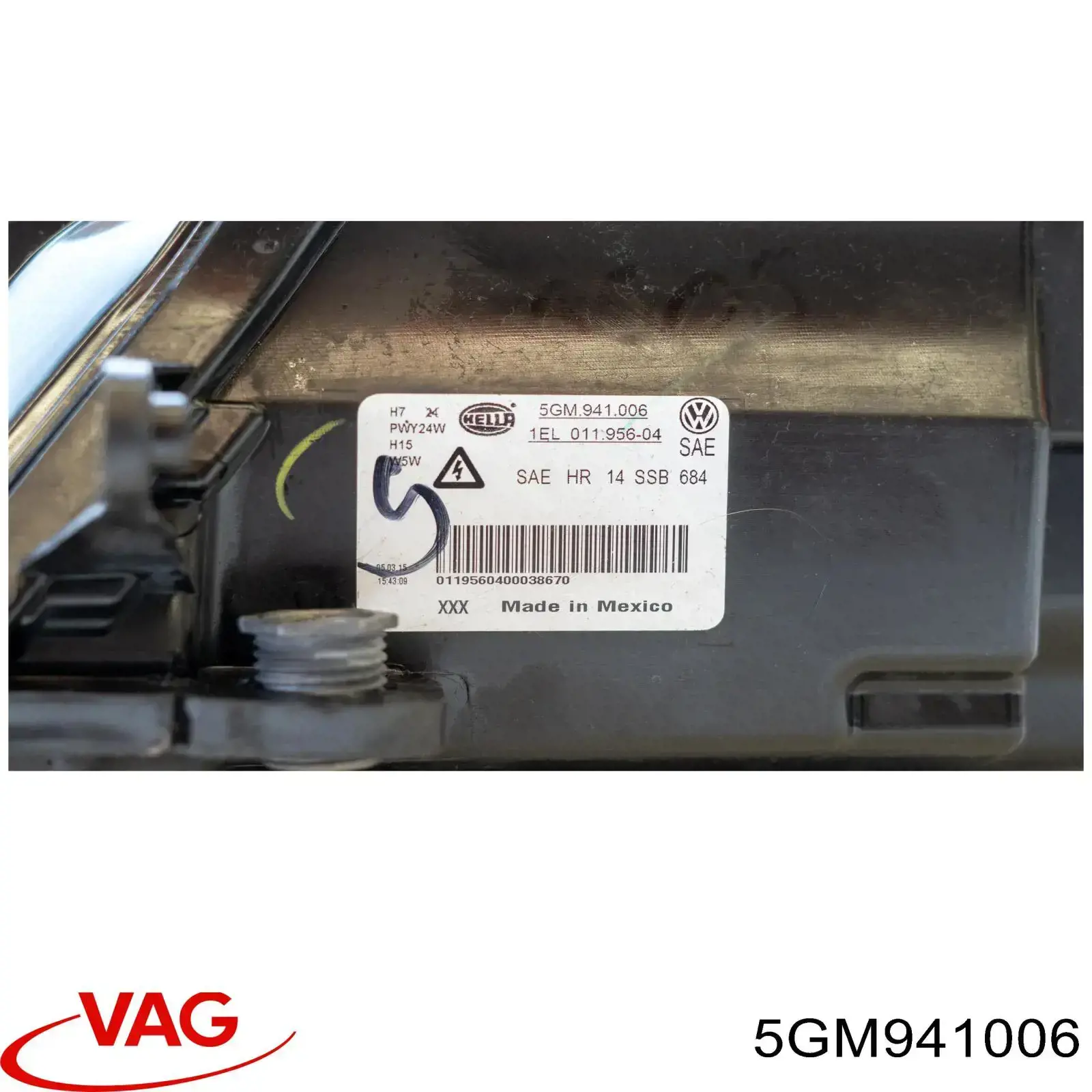 Правая блок фара VAG 5GM941006 цена, от 122.10 USD
