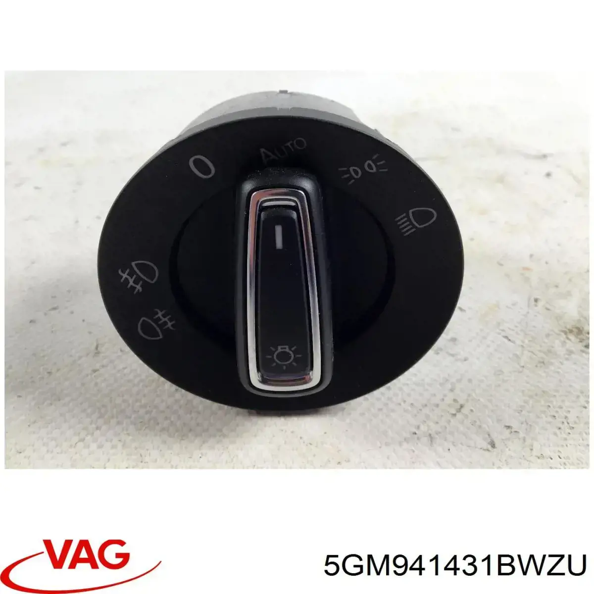 Переключатель света фар на "торпедо" VAG 5GM941431BWZU