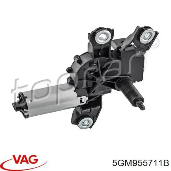 5GM955711B VAG motor de limpador pára-brisas de vidro traseiro