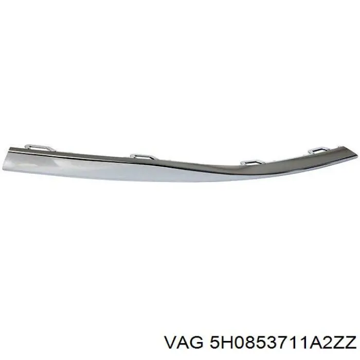5H0853711A2ZZ VAG Молдинг переднего бампера, левый