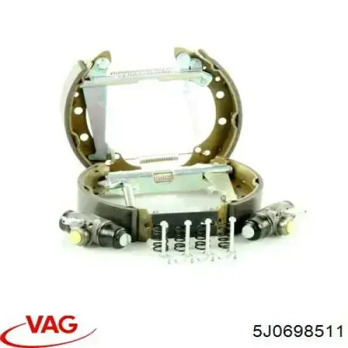 Тормоза рабочие задние ножные и тормозные барабаны VAG 5J0698511 цена, от 63.05 USD