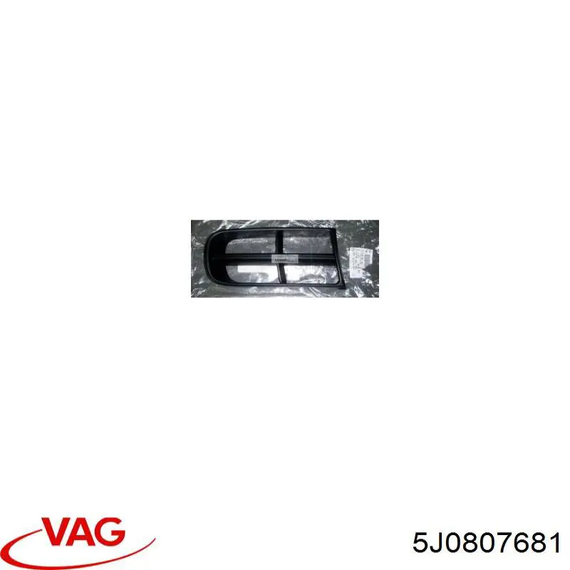 Решетка бампера переднего внутренняя левая VAG 5J0807681 цена, от 2.34 USD