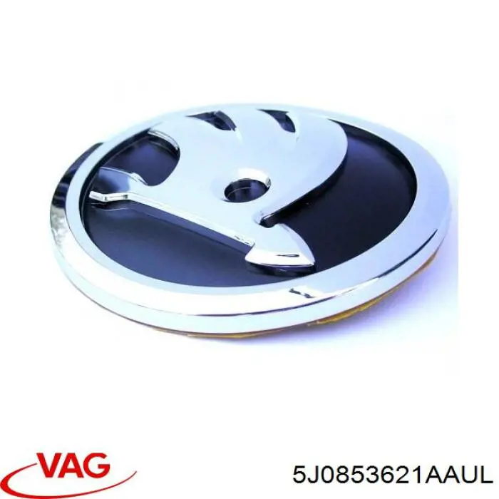 Emblema de tampa de porta-malas (emblema de firma) Skoda Fabia II 5J2, 542, 572, 582