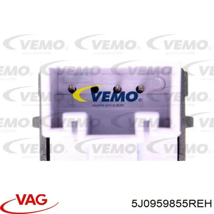 Кнопка стеклоподъемника передняя 5J0959855REH VAG
