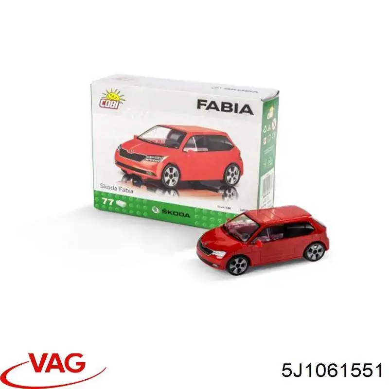 Купить 5J1061551 VAG Резиновые коврики передние