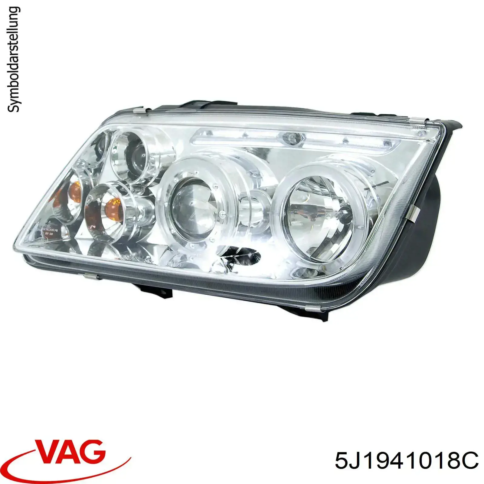 Правая фара 5J1941018C VAG