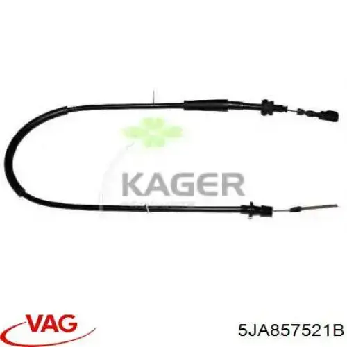 Купить 5JA857521B VAG Стекло зеркала заднего вида, левого
