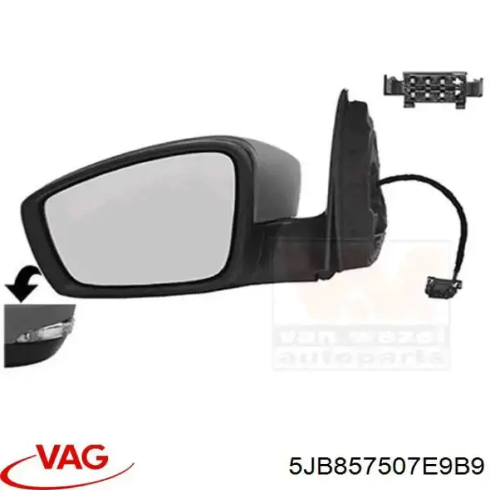 Зеркало заднего вида, левое VAG 5JB857507E9B9 цена, от 56.50 USD