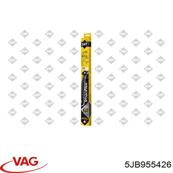 Щетка-дворник лобового стекла, пассажирская VAG 5JB955426 цена, от 16.78 USD