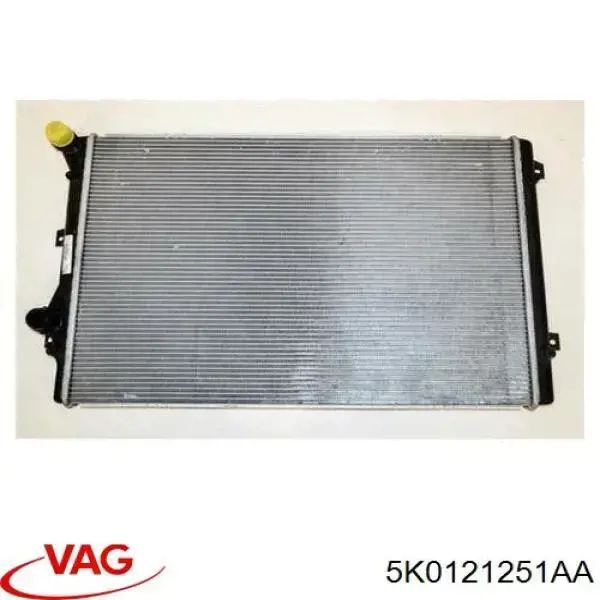 5K0121251AA VAG radiador de esfriamento de motor