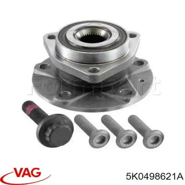 5K0498621A VAG Ступица колеса передняя
