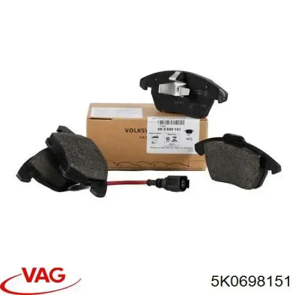 5K0698151 VAG Колодки передние