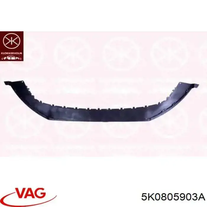 Спойлер переднего бампера 5K0805903A VAG