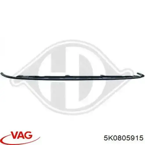 Кронштейн спойлера переднего бампера VAG 5K0805915 цена, от 9.40 USD
