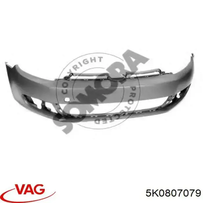 Купить Передний бампер Фольксваген Гольф VI 5K1