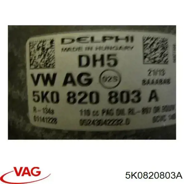 5K0820803A VAG компрессор кондиционера