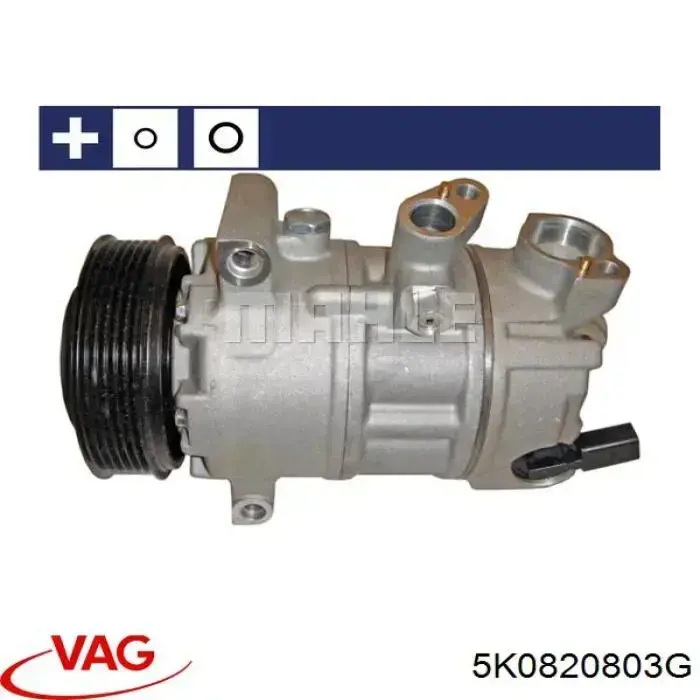 5K0820803G VAG compressor de aparelho de ar condicionado