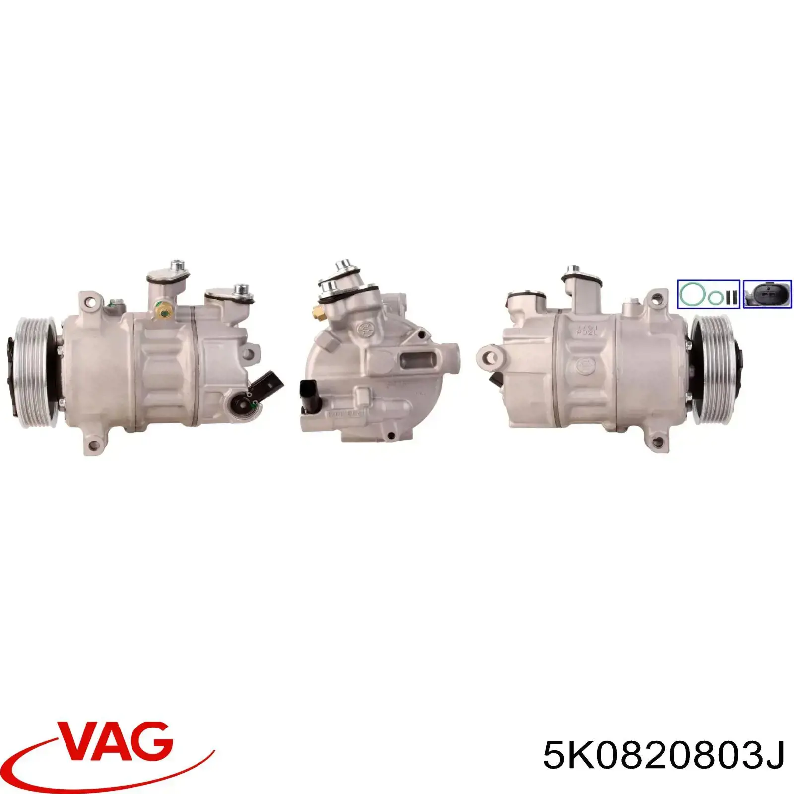 5K0820803J VAG compressor de aparelho de ar condicionado