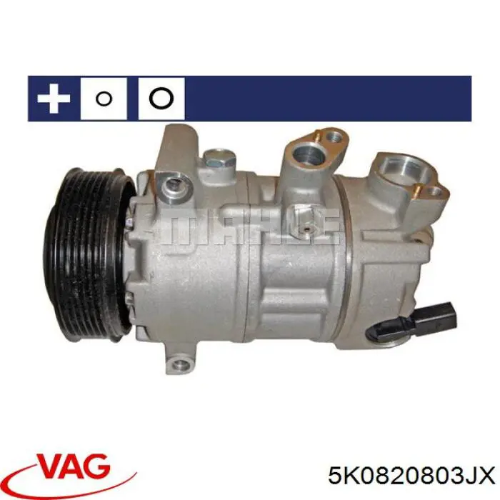 Компрессор системы кондиционирования VAG 5K0820803JX цена, от 126.98 USD