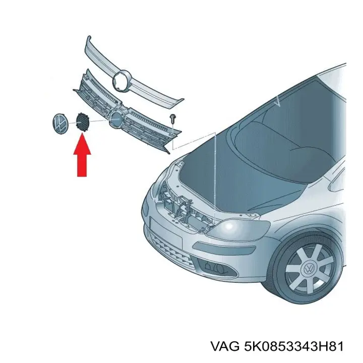 Кронштейн эмблемы решетки радиатора Polcar 95180591X цена, от 28.72 USD