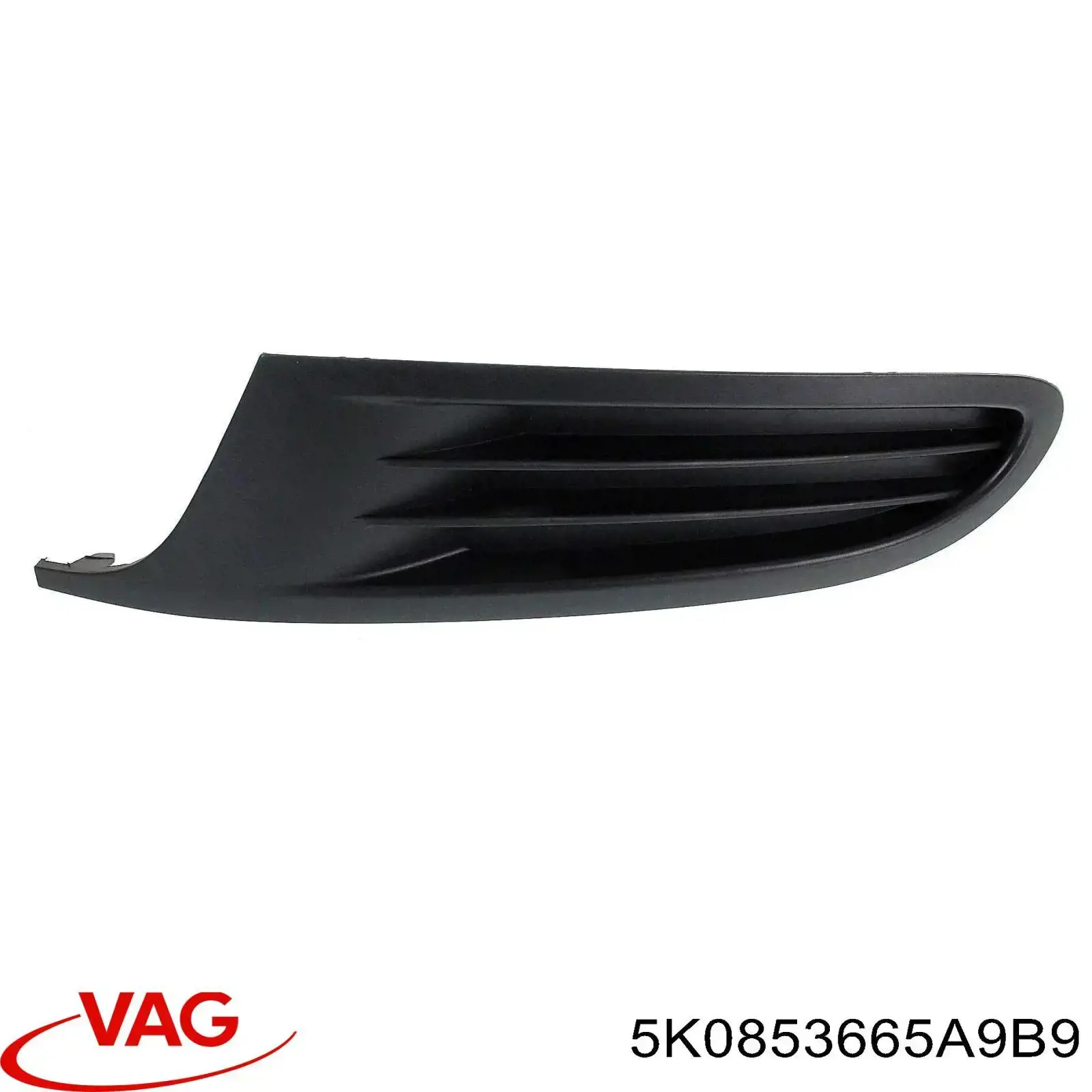 5K0853665A9B9 VAG Заглушка противотуманок, левая