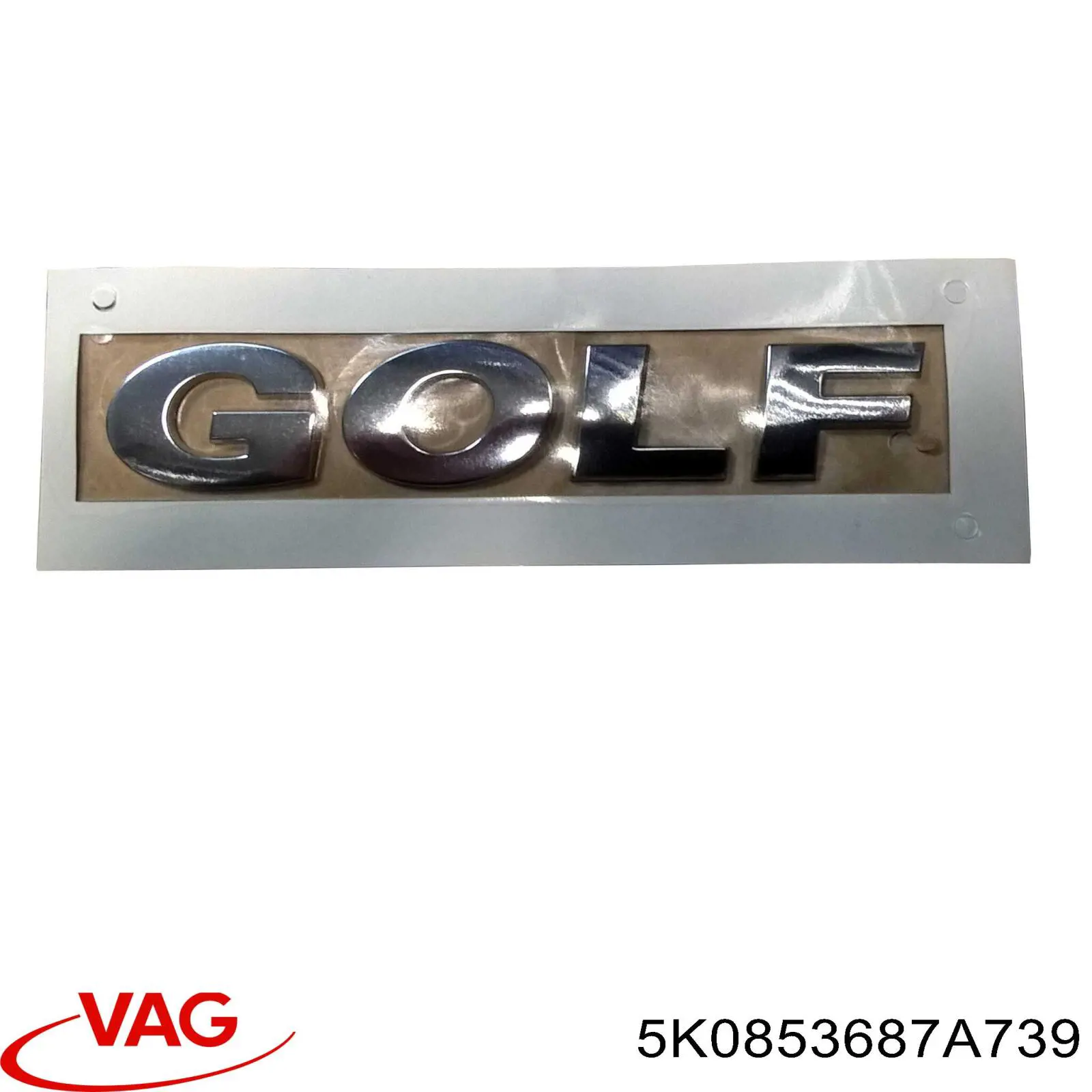 5K0853687A739 VAG эмблема крышки багажника (фирменный значок)