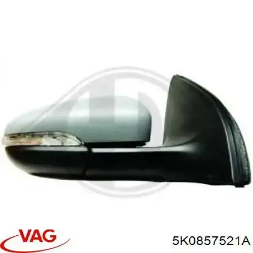 Зеркальный элемент водительского зеркала VAG 5K0857521A цена, от 75.88 USD