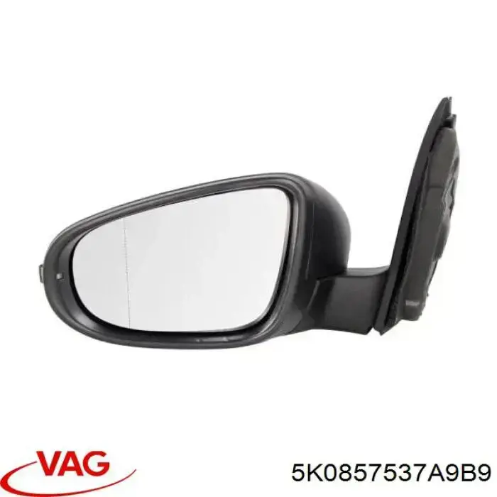 Купить 5K0857537A9B9 VAG Накладка водительского зеркала
