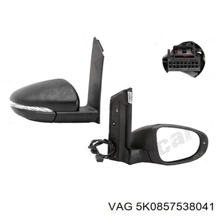 5K0857538041 VAG Зеркало заднего вида правое
