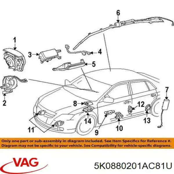  5K0880201AE81U VAG