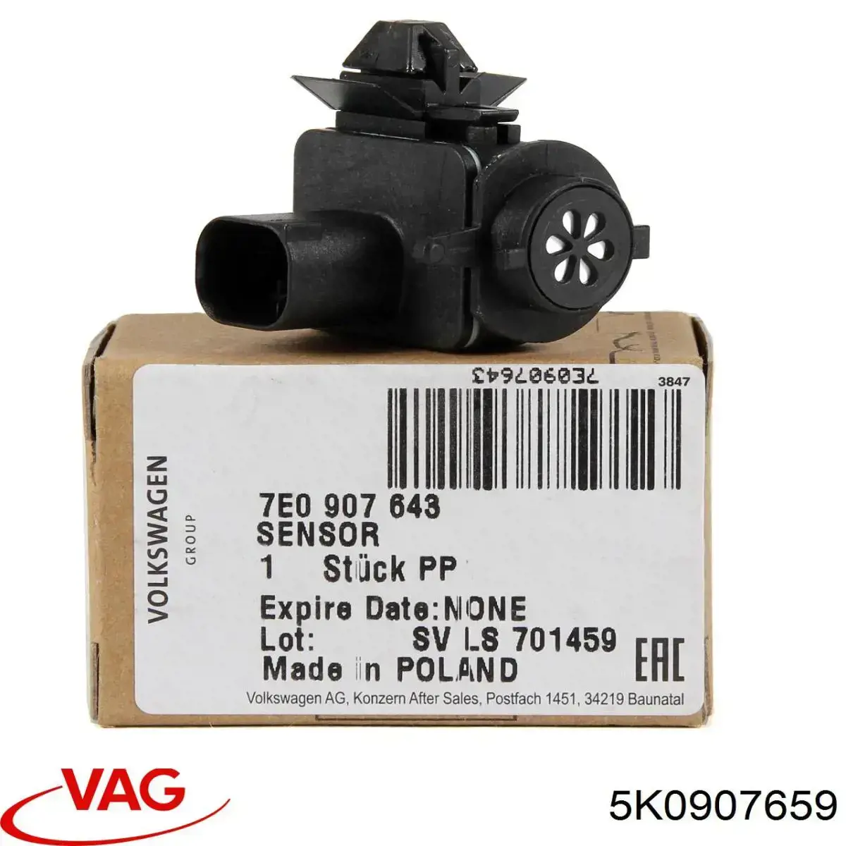 Датчик загрязнения воздуха 5K0907659 VAG