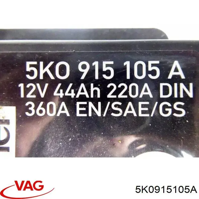 Аккумулятор автомобильный VAG 5K0915105A цена, от 103.89 USD