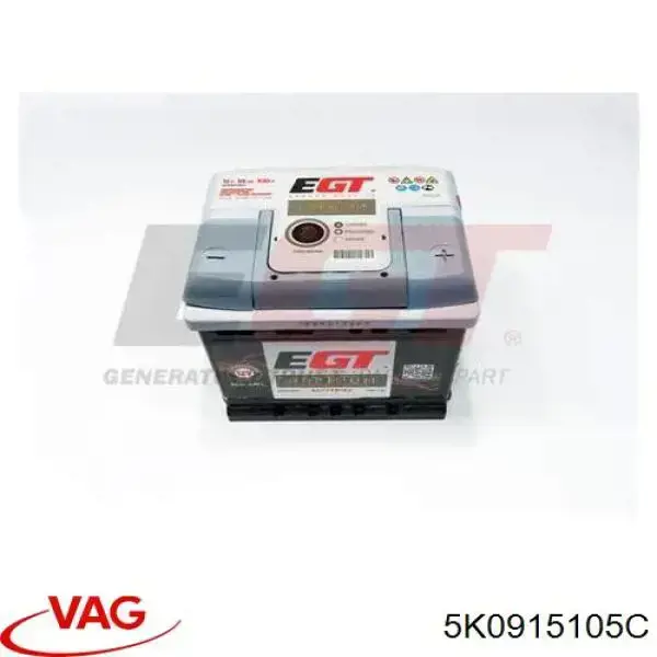 5K0915105C VAG bateria recarregável (pilha)