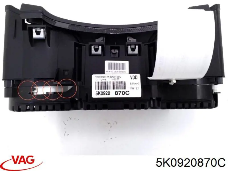 5K0920870C VAG Щиток приборов