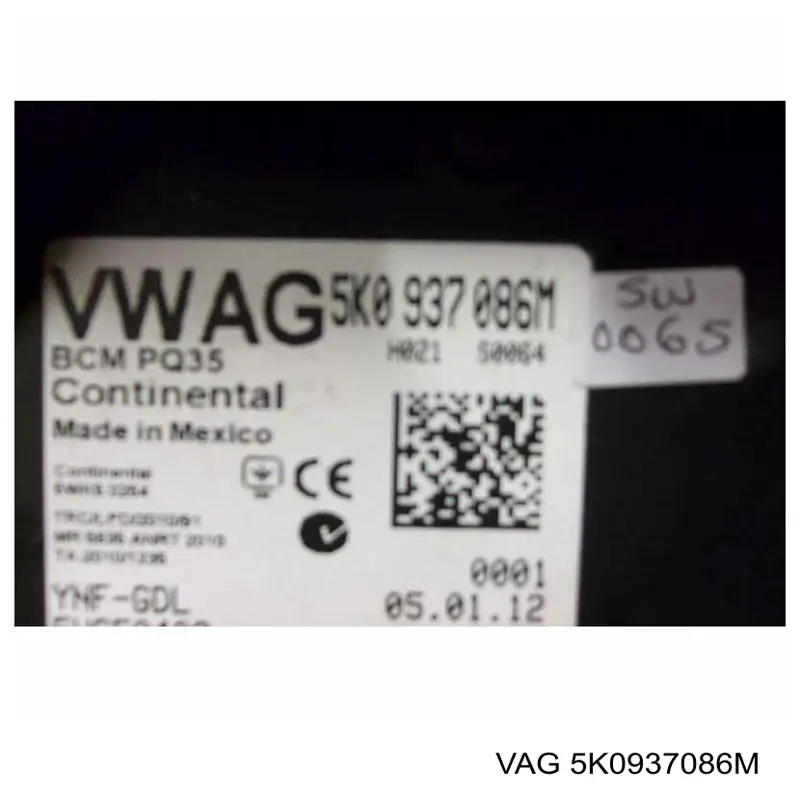 5K0937086M VAG 