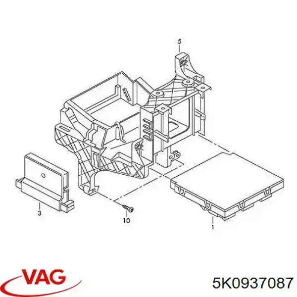 Купить 5K0937087 VAG Модуль управления (ЭБУ) бортовой сетью