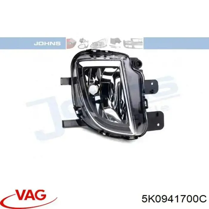 Фара противотуманная, правая VAG 5K0941700C цена, от 30.03 USD