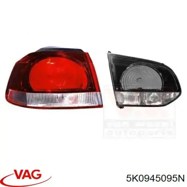 Фонарь задний левый внешний 5K0945095N VAG