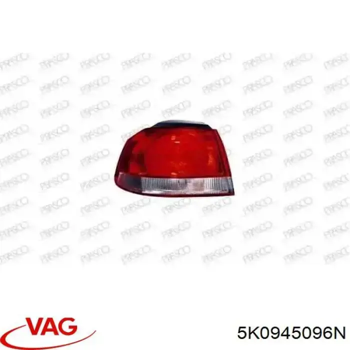 Купить 5K0945096N VAG Фонарь задний правый, внешний