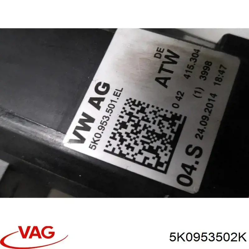 Подрулевой переключатель 1K5953502H9B9 VAG