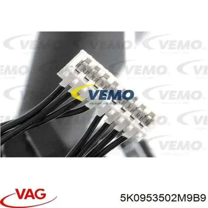 5K0953502M9B9 VAG Comutador instalado na coluna da direção, montado