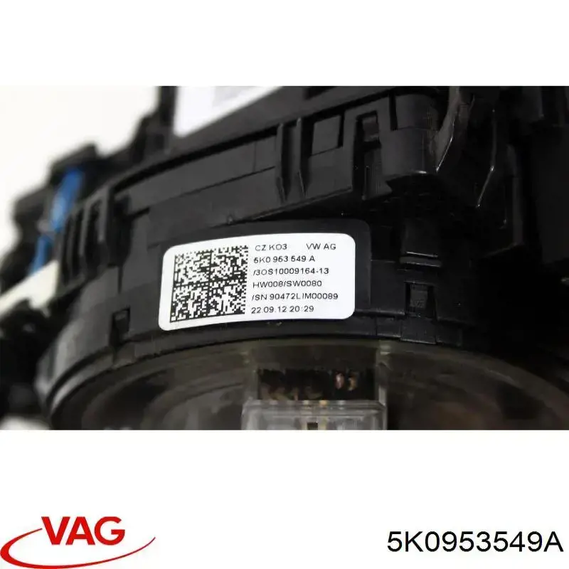 Купить 5K0953549A VAG Шлейф Airbag